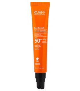 Korff Sun Secret Fludio Protettivo Antietà SPF50+ - Solare viso antimacchie - 50 ml