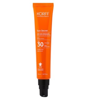 Korff Sun Secret Fluido Protettivo Anti-Età SPF 30 - Solare viso antimacchie - 50 ml