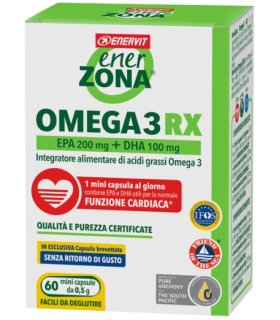 ENERZONA Omega 3 RX Integratore Alimentare 60 Mini Capsule 500 mg
