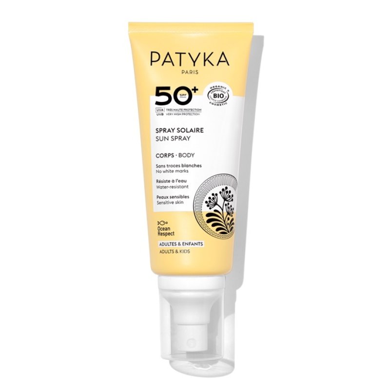 Patyka Spray Solare Corpo SPF50+ - Protezione solare molto alta per adulti e bambini - 100 ml Patyka Spray Solare Corpo SPF50+ - Protezione solare molto alta per adulti e bambini - 100 ml