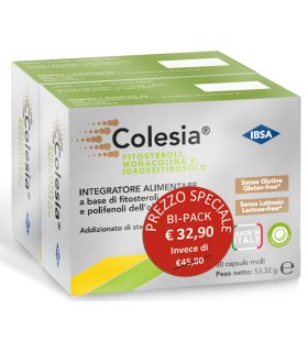 Colesia Bipack - Integratore alimentare per il controllo del colesterolo - 30 + 30 capsule
