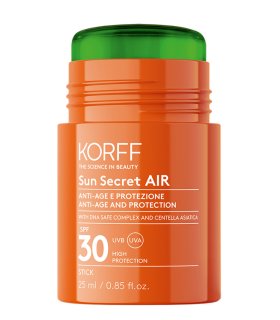 Korff Sun Secret Air Stick Protettivo Anti-Età SPF30 - Stick solare per il viso - 25 ml