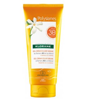 Klorane Polysianes Gel Crema Solare Sublime SPF 30 - Protezione solare alta per viso e corpo - 200 ml