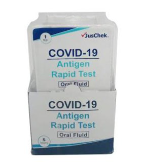 Juscheck COVID-19 AG - Test Antigenico Rapido Salivare - Ricerca Antigene Coronavirus