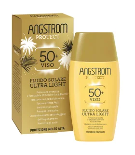 Angstrom Fluido Solare Viso Ultra Light SPF50+ - Fluido solare opacizzante - 40 ml