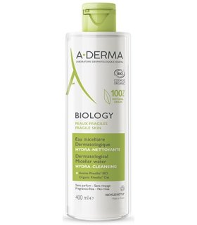 A-Derma Biology Acqua Micellare - Detergente struccante per pelle fragile e sensibile - 400 ml