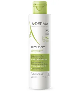 A-Derma Biology Latte Struccante - Latte detergente per pelle secca e sensibile - 200 ml