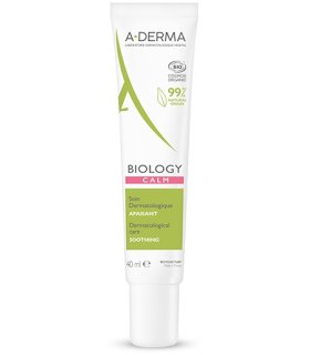 A-Derma Biology Calm Trattamento Dermatologico Lenitivo - Trattamento viso per pelle reattiva - 40 ml 