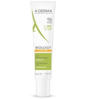 A-Derma Biology Trattamento Dermatologico Nutritivo - Trattamento viso per pelle secca e con prurito - 40 ml