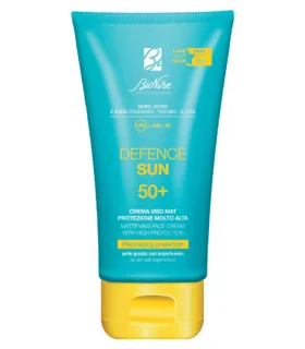 Bionike Defence Sun Crema Viso Mat SPF50+ - Protezione solare viso opacizzante - 50 ml