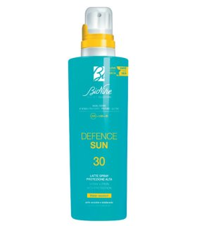Bionike Defence Sun Latte Spray Solare SPF30 - Protezione solare alta adatta per il corpo - 200 ml