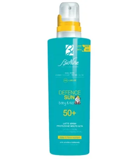 Bionike Defence Sun Baby&Kids Latte Spray Solare Corpo SPF50+ - Protezione solare molto alta adatta per bambini - 200 ml