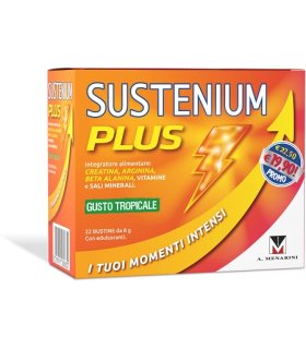 Sustenium Plus - Integratore alimentare energizzante - Gusto Tropicale - 22 bustine Promo