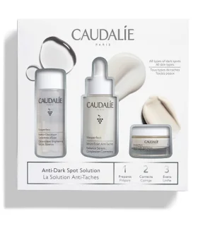 Caudalie Cofanetto Vinoperfect 1,2,3 - Essenza glicolica + Siero antimacchie + Crema notte glicolica