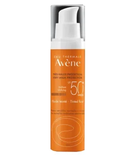 Avene Solare Fluido SPF50+ Colorato - Fluido solare colorato ultra leggero - 50 ml