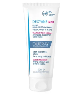 Dexyane Med Crema Riparatrice Viso, Corpo e Mani - Trattamento lenitivo per dermatite atopica ed eczema - 100 ml