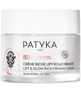 Patyka Crema Ricca Liftante-Illuminante Tonificante - Crema viso anti rughe per pelle secca - 50 ml