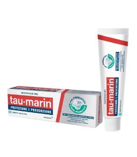 Tau Marin Protezione e Prevenzione Dentifricio Gel - Dentifricio per la prevenzione di placca e tartaro - Gusto menta delicata - 75 ml