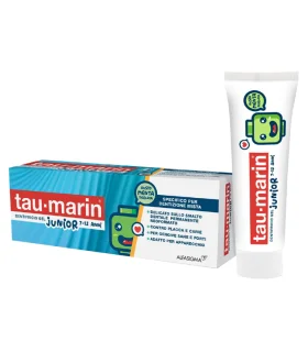 Tau Marin Dentifricio Gel Junior 7-12 anni - Dentifricio anticarie ed antiplacca adatto in caso di apparecchio - Gusto menta delicata - 50 ml 