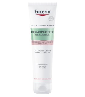 Eucerin Dermopurifyer Gel Detergente Tripla Azione - Anti-imperfezioni, anti-macchie ed anti-lucidità - 150 ml