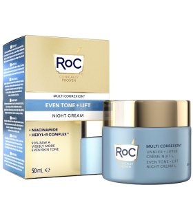 Roc Multi Correxion Even Tone + Lift Crema Notte Idratante - Crema viso liftante e uniformante - 50 ml