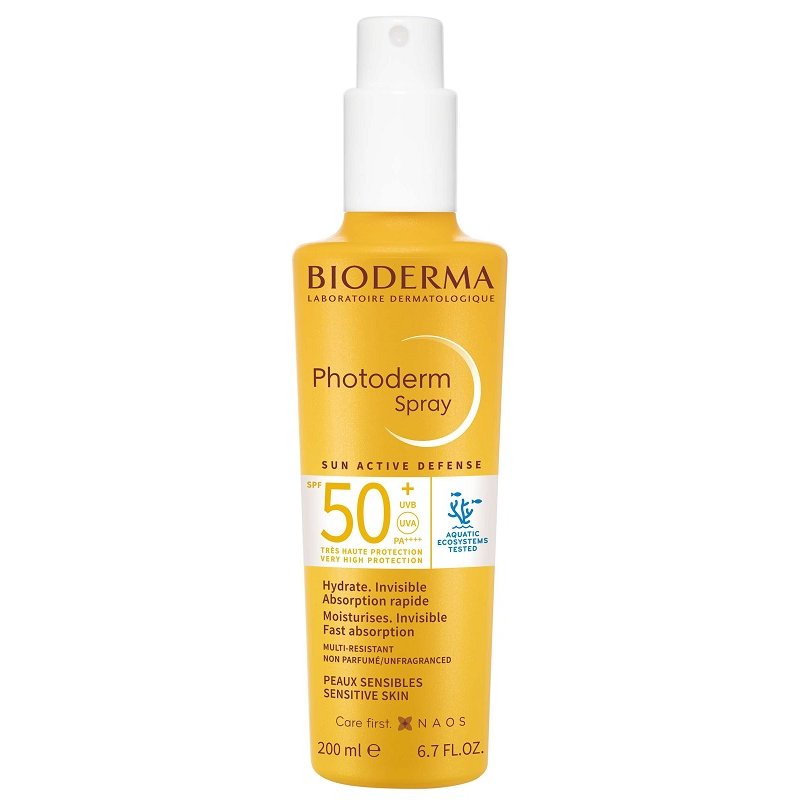 Bioderma Photoderm Spray SPF50+ - Spray solare idratante per pelle sensibile - 200 ml Bioderma Photoderm Spray SPF50+ - Spray solare idratante per pelle sensibile - 200 ml