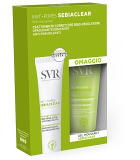 Svr Sebiaclear Cofanetto Correttore Seboregolatore - Mat + pores trattamento seboregolatore + Gel moussant detergente purificante