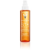 Vichy Capital Soleil Cell Protect Olio Invisibile SPF 50+ - Protezione solare per viso, corpo e capelli - 200 ml