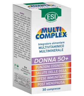 Esi Multicomplex Donna 50+ - Integratore multivitaminico e multiminerale per donne in menopausa - 30 compresse