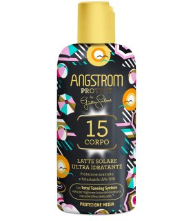 Angstrom Protect Latte Solare Ultra Idratante SPF15 - Protezione solare bassa per il corpo - 200 ml