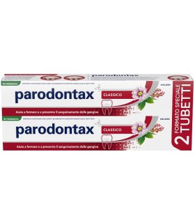 Parodontax Dentifricio Classico Bipack - Previene il sanguinamento delle gengive - 2 x 75 ml