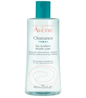 Avene Cleanance Acqua Micellare - Detergente struccante purificante per pelle grassa - 400 ml