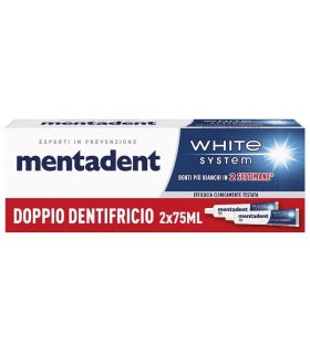 MENTADENT Dent.White 2x75ml