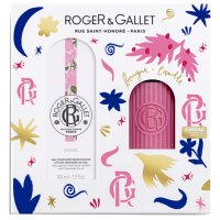 Roger & Gallet Cofanetto di Natale 2024 Rose - Acqua profumata + Candela profumata 