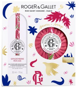 Roger & Gallet Cofanetto di Natale 2024 Gingembre Rouge - Acqua Profumata + Saponetta 