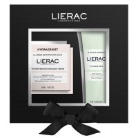 Lierac Cofanetto Natale 2024 Hydragenist Crema viso 50 ml + Maschera esfoliante 75 ml - Idea regalo idratante