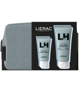 Lierac Trousse Uomo Natale 2024 Gel viso energizzante 50 ml + Gel doccia 50 ml - Idea regalo per lui