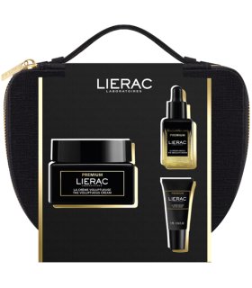 Lierac Trousse Natale 2024 Premium Voluptueuse 50 ml + Siero Absolu 13 ml + La Crema Occhi 5 ml - Idea regalo antietà