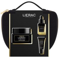 Lierac Trousse Natale 2024 Premium Soyeuse 50 ml + Siero Absolu 13 ml + La Crema Occhi 5 ml - Idea regalo antietà