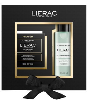 Lierac Cofanetto Natale 2024 Premium Crema occhi 20 ml + Struccante occhi 100 ml - Idea regalo sguardo ringiovanito