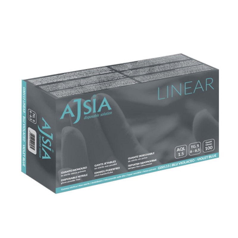 AJSIA Guanti NITRILE S 100pz AJSIA Guanti NITRILE S 100pz