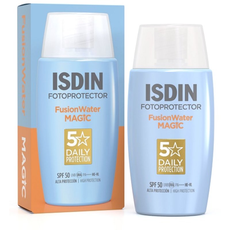 Isdin Fotoprotector Fusion Water Magic SPF50 - Protezione solare viso ultra leggera - 50 ml Isdin Fotoprotector Fusion Water Magic SPF50 - Protezione solare viso ultra leggera - 50 ml
