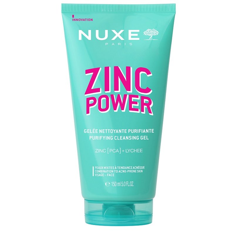Nuxe Zinc Power Gel Detergente Purificante - Detergente viso per pelle grassa e acneica - 150 ml Nuxe Zinc Power Gel Detergente Purificante - Detergente viso per pelle grassa e acneica - 150 ml