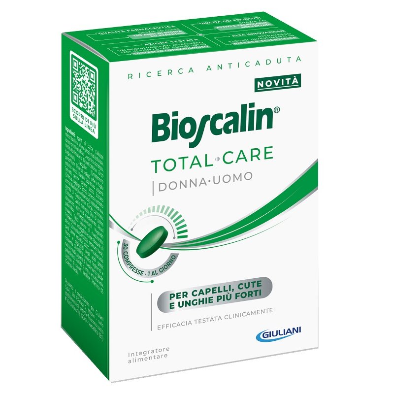 Bioscalin Total Care - Integratore contro la caduta dei capelli - 30 compresse - 1 mese di trattamento Bioscalin Total Care - Integratore contro la caduta dei capelli - 30 compresse - 1 mese di trattamento