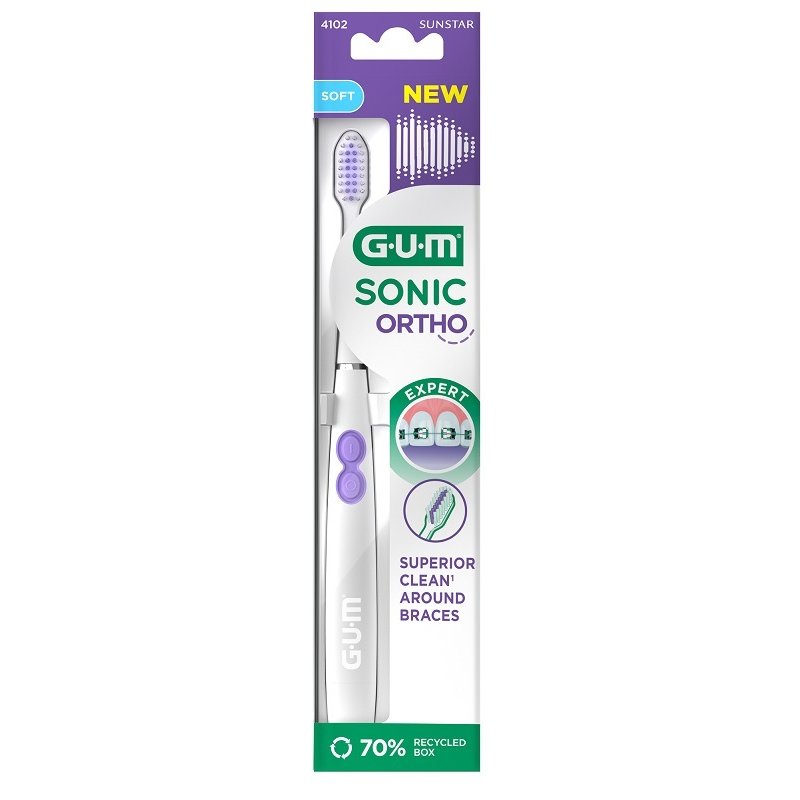 GUM Ortho Sonic Battery Toothb GUM Ortho Sonic Battery Toothb