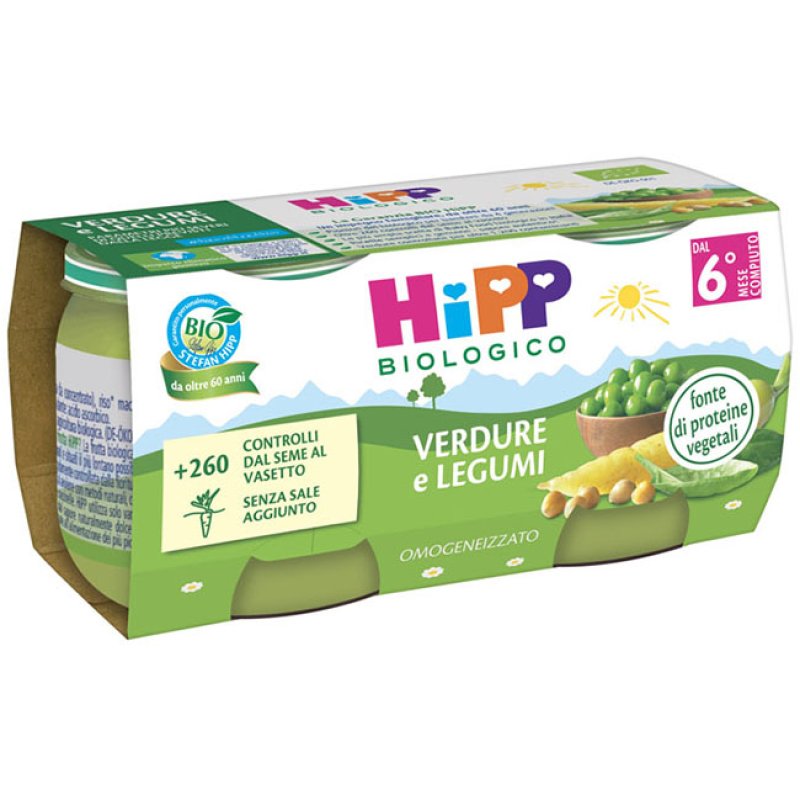 OMO HIPP Bio Verd/Legumi 2x80g OMO HIPP Bio Verd/Legumi 2x80g