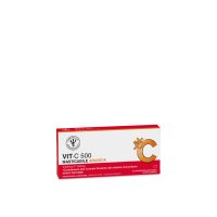 Laboratorio Farmacisti Preparatori Vit-C 500 - Integratore a base di Vitamina C - 20 compresse masticabili - Gusto Arancia
