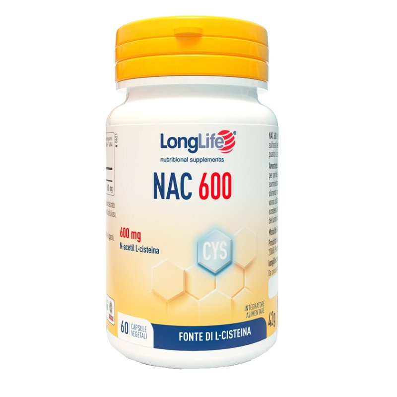LONGLIFE NAC 60 Cps 500mg LONGLIFE NAC 60 Cps 500mg