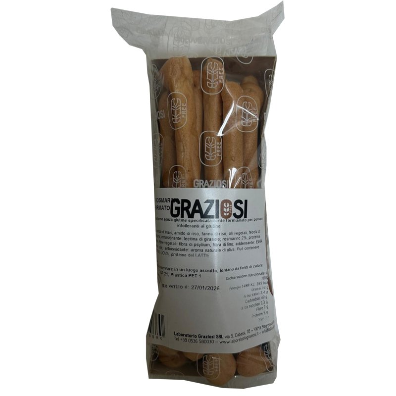 GRAZIOSI Grissini Rosm.120g GRAZIOSI Grissini Rosm.120g