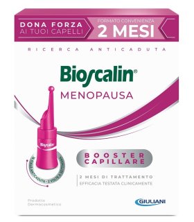 Bioscalin Menopausa Fiale Anticaduta Capelli - Trattamento rinforzante capelli per donne in menopausa - 16 fiale - 2 mesi di trattamento